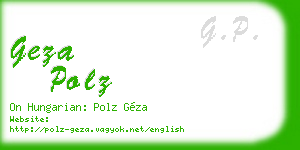 geza polz business card